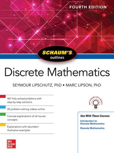 Cover image for Schaum's Outline of Discrete Mathematics, Fourth Edition