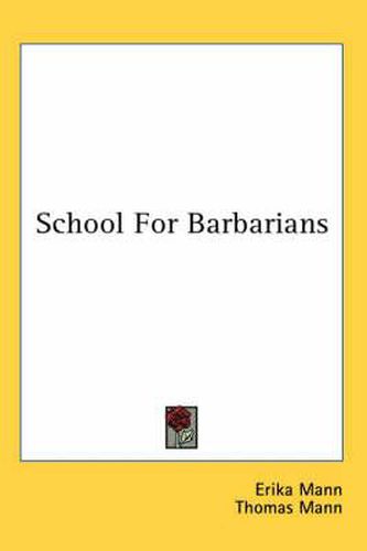 Cover image for School for Barbarians