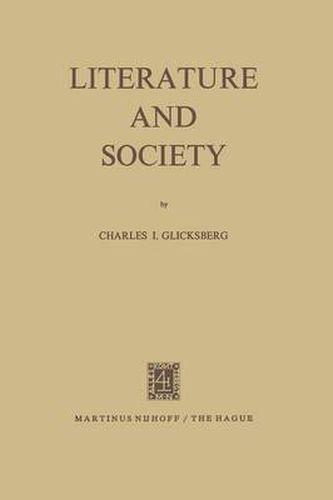 Cover image for Literature and Society