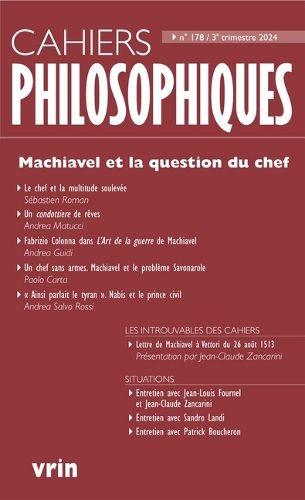 Cover image for Machiavel Et La Question Du Chef