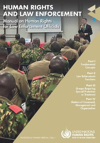 Cover image for Manual on Human Rights for Law Enforcement Officials