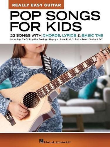 Cover image for Pop Songs for Kids - Really Easy Guitar Series: 22 Songs with Chords, Lyrics & Basic Tab