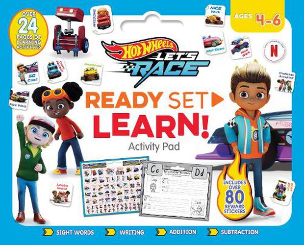 Cover image for Hot Wheels Let's Race: Ready Set Learn! Activity Pad (Mattel: Ages 4-6 Years)