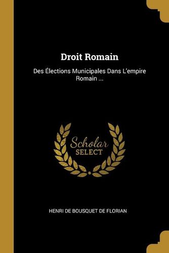 Cover image for Droit Romain