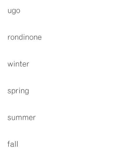 Cover image for Ugo Rondinone: Winter, Spring, Summer, Fall