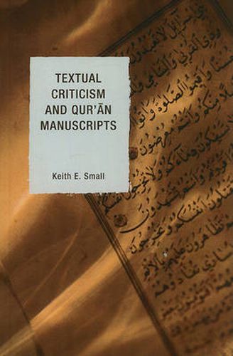 Cover image for Textual Criticism and Qur'an Manuscripts