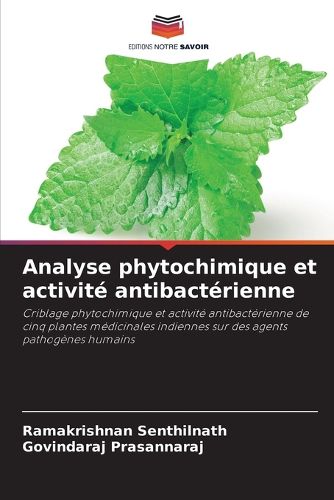 Analyse phytochimique et activite antibacterienne, Ramakrishnan ...