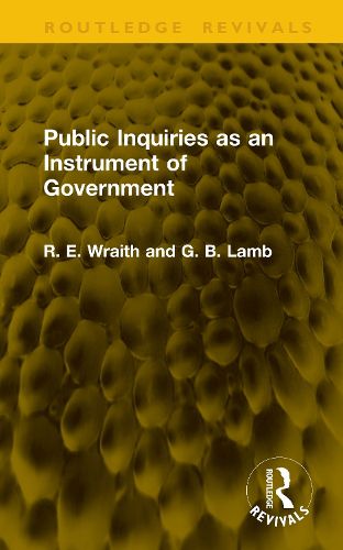 Cover image for Public Inquiries as an Instrument of Government