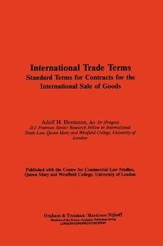 International Trade Terms:Standard Terms For Contracts For The ...