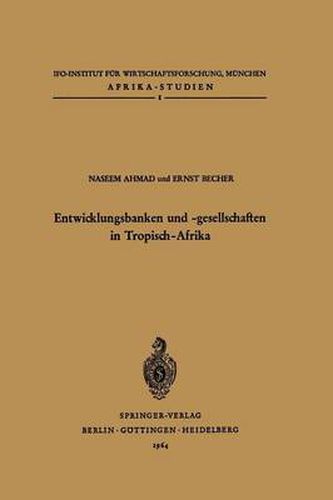 Cover image for Entwicklungsbanken Und -Gesellschaften in Tropisch-Afrika