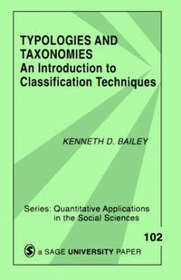 Cover image for Typologies and Taxonomies: An Introduction to Classification Techniques