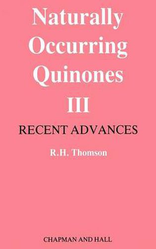 Cover image for Naturally Occurring Quinones