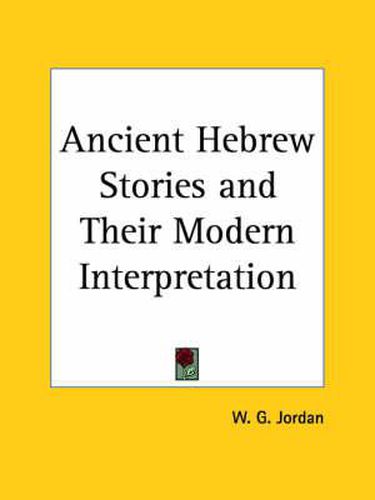 Cover image for Ancient Hebrew Stories
