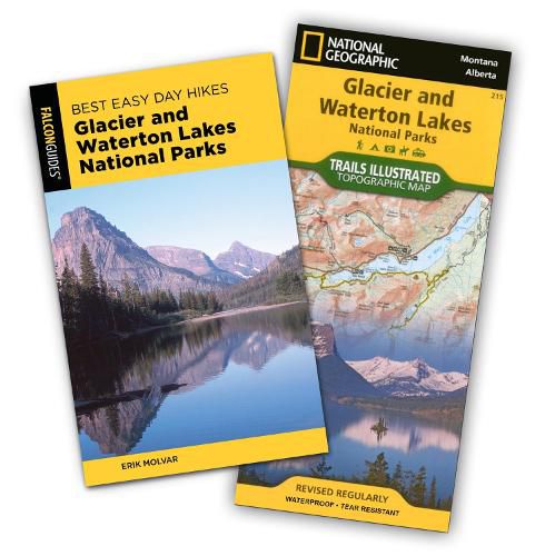 Best Easy Day Hiking Guide and Trail Map Bundle: Glacier and Waterton Lakes National Parks