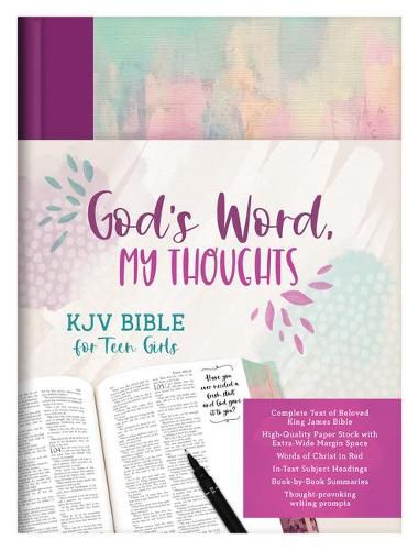 Cover image for God's Word, My Thoughts KJV Bible for Teen Girls