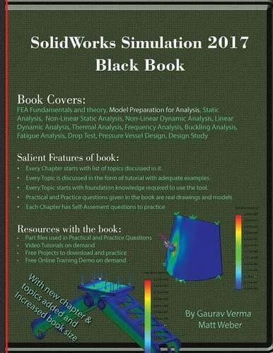 Cover image for SolidWorks Simulation 2017 Black Book