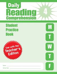 Cover image for Daily Reading Comprehension, Grade 4 Student Edition Workbook