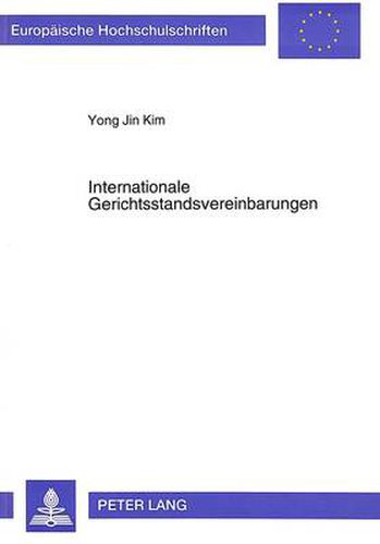 Cover image for Internationale Gerichtsstandsvereinbarungen