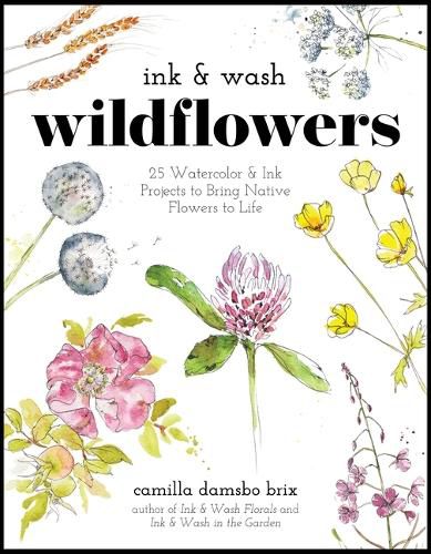 Cover image for Ink & Wash Wildflowers