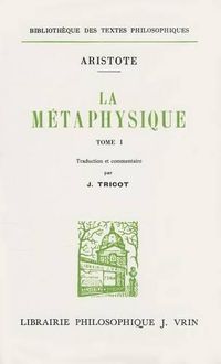 Cover image for Aristote: La Metaphysique