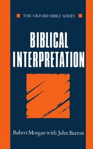 Cover image for Biblical Interpretation