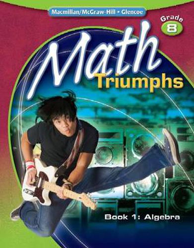 Cover image for Math Triumphs, Grade 8, Student Study Guide, Book 1: Algebra