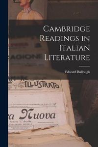 Cover image for Cambridge Readings in Italian Literature