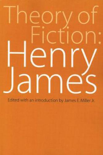 Cover image for Theory of Fiction: Henry James