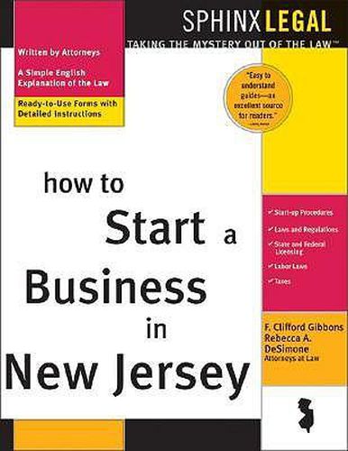 Cover image for How to Start a Business in New Jersey, 2e