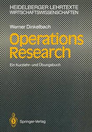 Cover image for Operations Research: Ein Kurzlehr- und UEbungsbuch