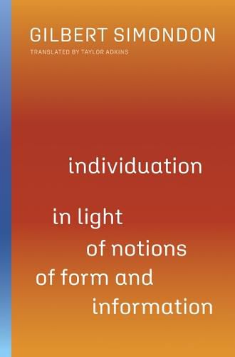 Cover image for Individuation in Light of Notions of Form and Information