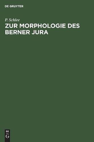 Cover image for Zur Morphologie des Berner Jura