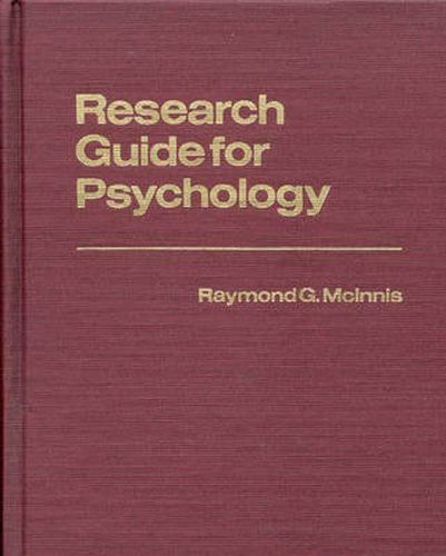 Cover image for Research Guide for Psychology