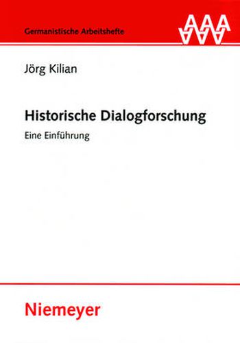 Cover image for Historische Dialogforschung: Eine Einfuhrung