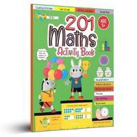 Cover image for 201 Maths Activity Book - Fun Activities and Math Exercises for Children Knowing Numbers, Addition-Subtraction, Fractions, Bodmas