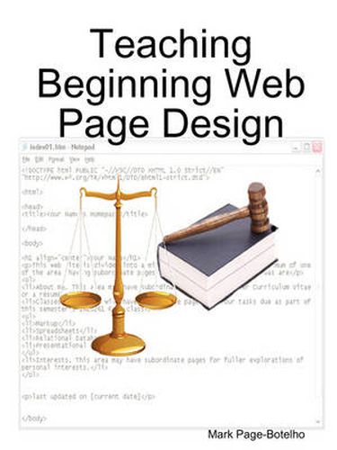 Cover image for Teaching Beginning Web Page Design