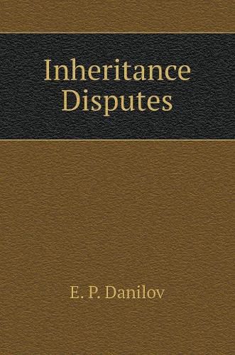 Cover image for Inheritance disputes