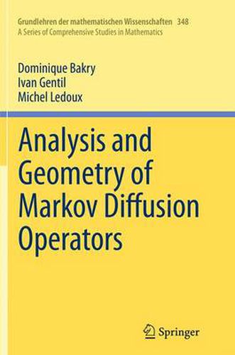 Cover image for Analysis and Geometry of Markov Diffusion Operators