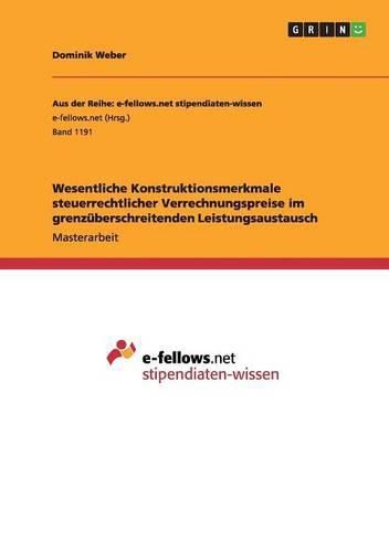 Cover image for Wesentliche Konstruktionsmerkmale steuerrechtlicher Verrechnungspreise im grenzuberschreitenden Leistungsaustausch