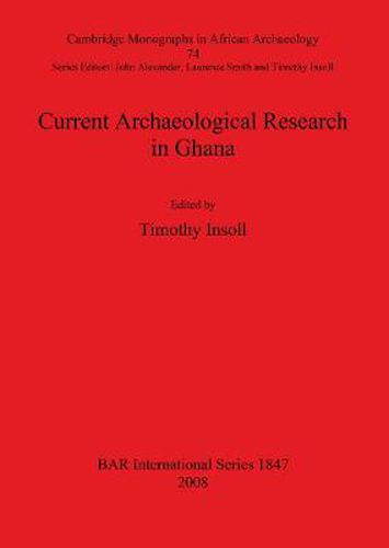 Cover image for Current Archaeological Research in Ghana