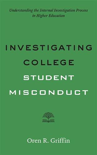 Cover image for Investigating College Student Misconduct