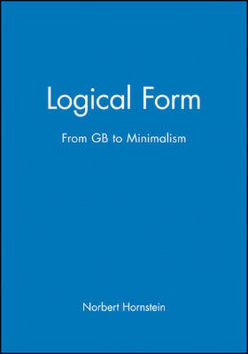 Cover image for Logical Form: From GB to Minimalism