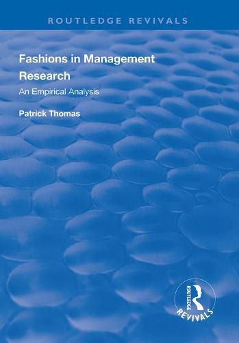 Fashions in Management Research: An Empirical Analysis