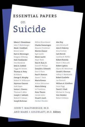 Essential Papers on Suicide