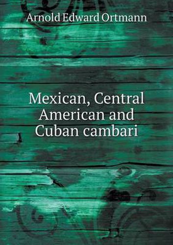 Cover image for Mexican, Central American and Cuban cambari