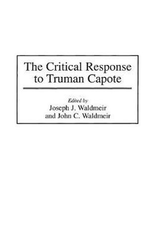 Cover image for The Critical Response to Truman Capote