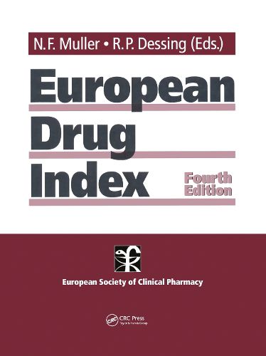 Cover image for European Drug Index: European Drug Registrations, Fourth Edition