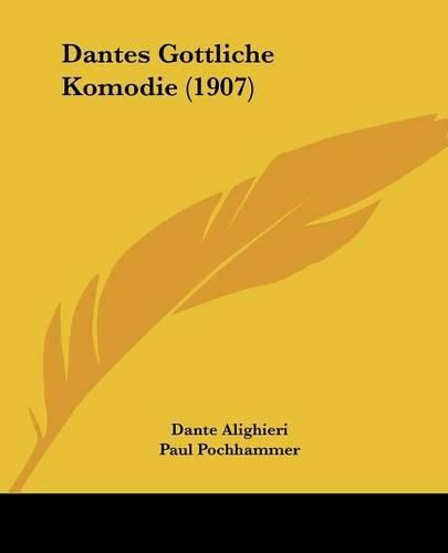Cover image for Dantes Gottliche Komodie (1907)