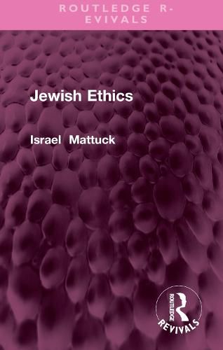 Cover image for Jewish Ethics