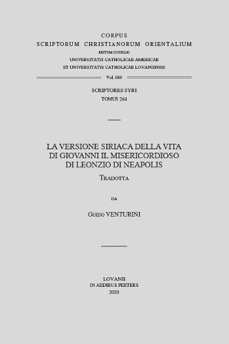 Cover image for La versione siriaca della Vita di Giovanni il Misericordioso di Leonzio di Neapolis: V.